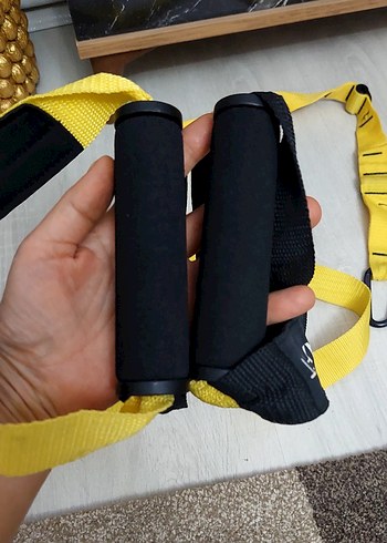 Beden Renk Sarı Yoga Kayışı egzersiz çekme kayışı