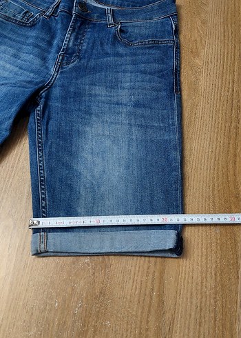 31 Beden mavi Renk Erkek Mavi Rahat Kesim Denim Şort