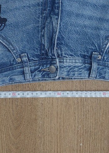 Kadın Baskılı Bol Kesim Mini Kot Şort - Görsel 5