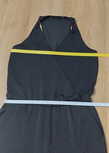 Siyah V Yakalı Kadın Tulum - Görsel 10