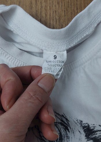 Beyaz Kız Çocuk Kısa Kollu Baskılı Tişört - Görsel 6