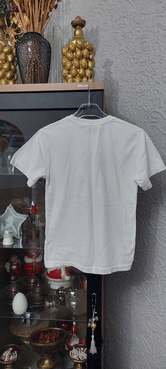 Beyaz Kız Çocuk Kısa Kollu Baskılı Tişört - Görsel 2