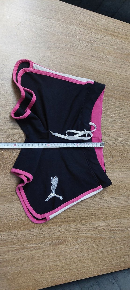 Pembe Siyah Mini Spor Şort - Görsel 5