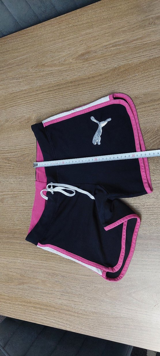 Pembe Siyah Mini Spor Şort - Görsel 3