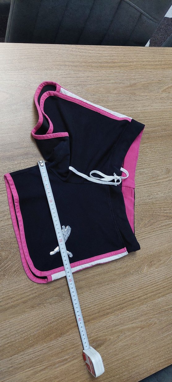 Pembe Siyah Mini Spor Şort - Görsel 4