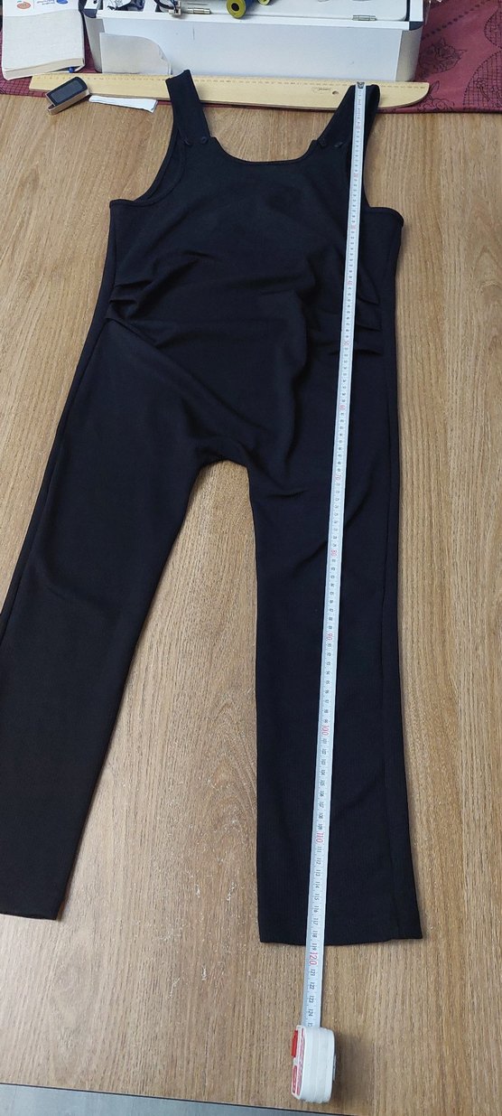 Siyah V Yaka Kadın Tulum - Görsel 5