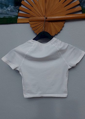 H&M Beyaz Çocuk Kısa Kollu penye&tişört