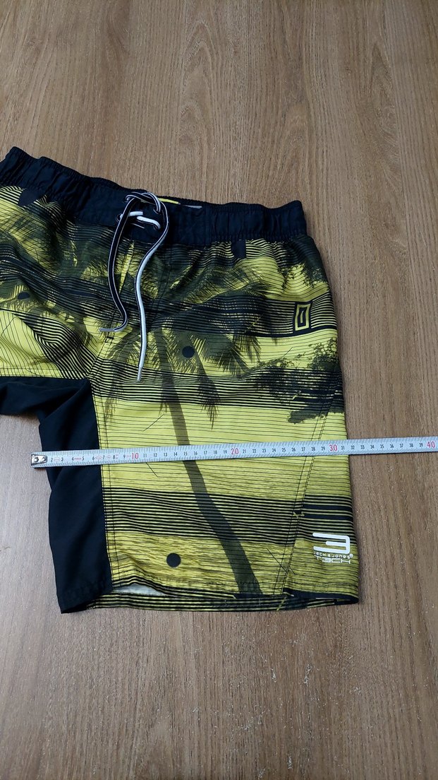 Sarı Bağcıklı Erkek Mini Deniz Şortu - Görsel 4