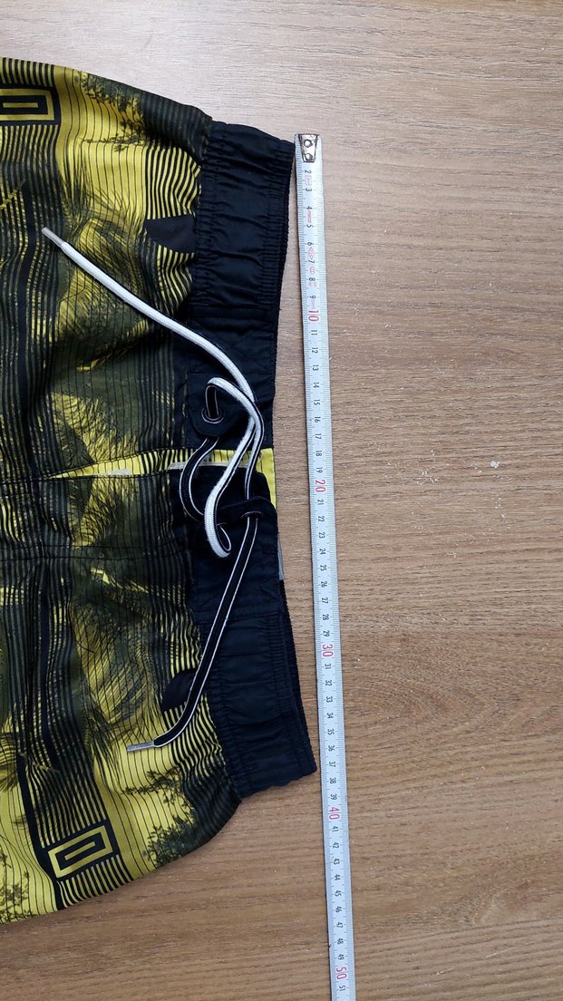 Sarı Bağcıklı Erkek Mini Deniz Şortu - Görsel 5