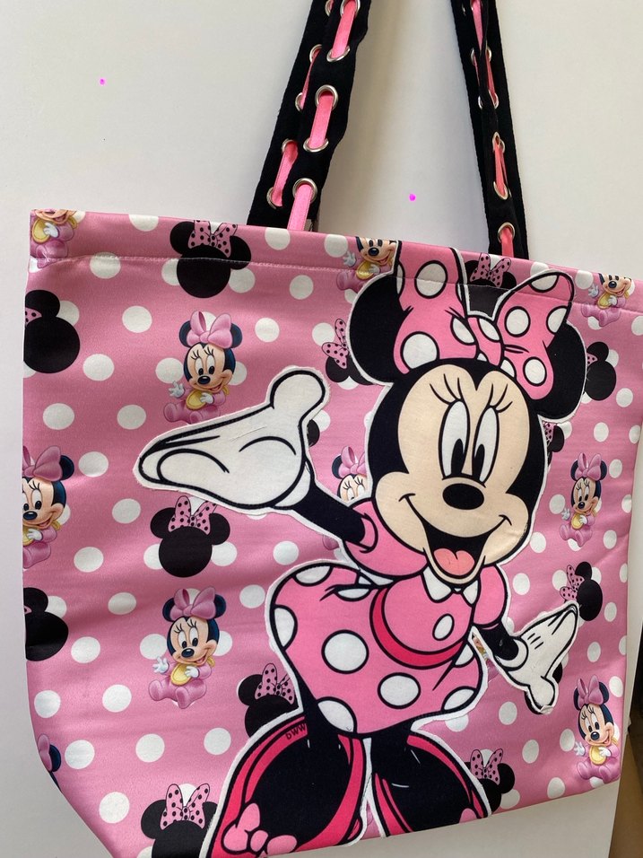 Pembe Minnie Mouse Desenli Kadın Omuz Çantası - Görsel 2