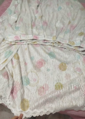 Nakışlı Bohem Çok Renkli Pastel Perde - Görsel 2