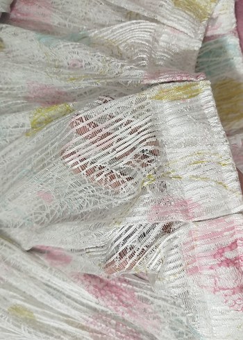 Nakışlı Bohem Çok Renkli Pastel Perde - Görsel 3