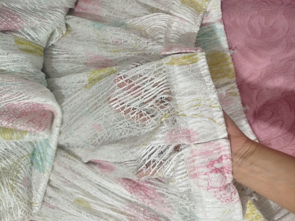 Nakışlı Bohem Çok Renkli Pastel Perde - Görsel 3