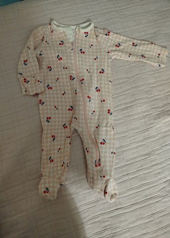 Nakışlı Örgü Pembe Bebek Tulumu - Görsel 2