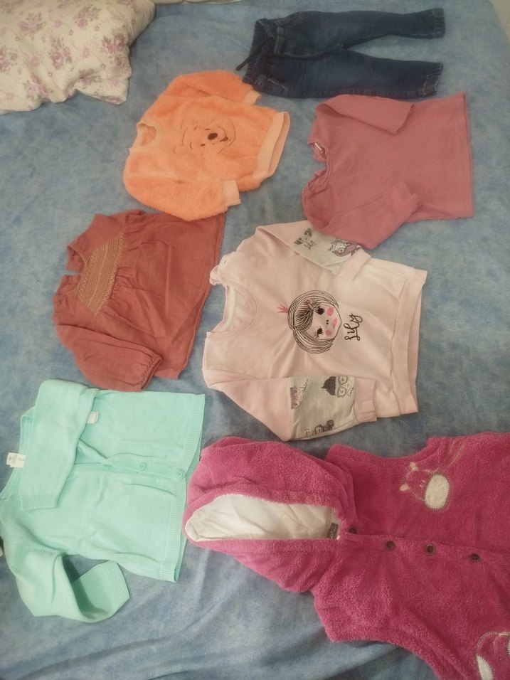 Kız Çocuk Renkli Ekose Fermuarlı Yelek - Görsel 3