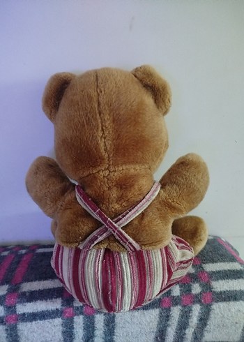 Diğer Çizgili Pantolonlu Kahverengi Peluş Ayıcık