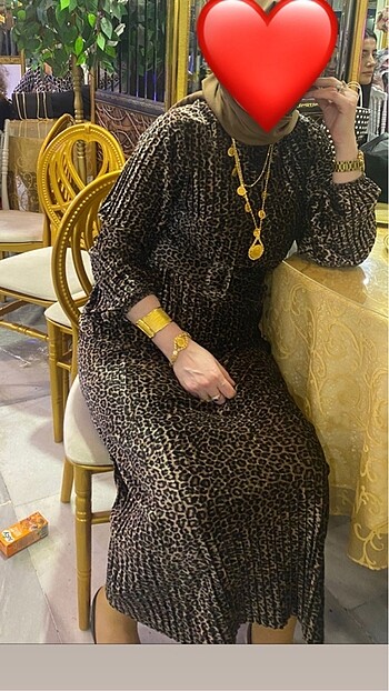 Leopar elbise
