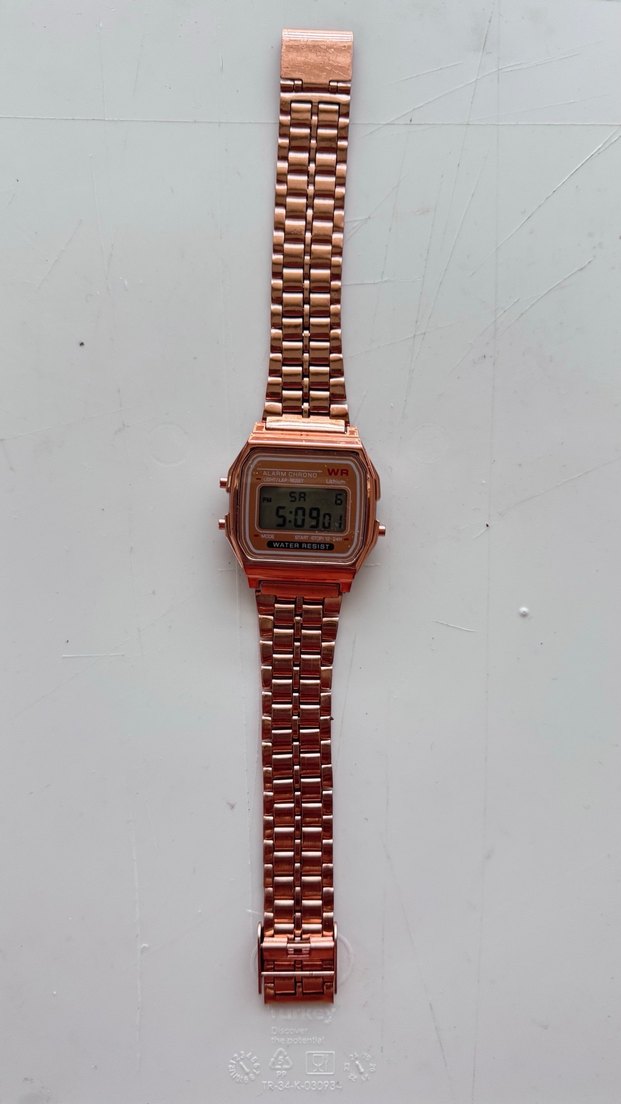 Dijital Kadın Erkek  Retro Vintage Saat - Görsel 5