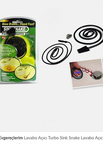 Tıkanıklık Açıcı Lavabo Yılanı Lavabo Açıcı - Görsel 5