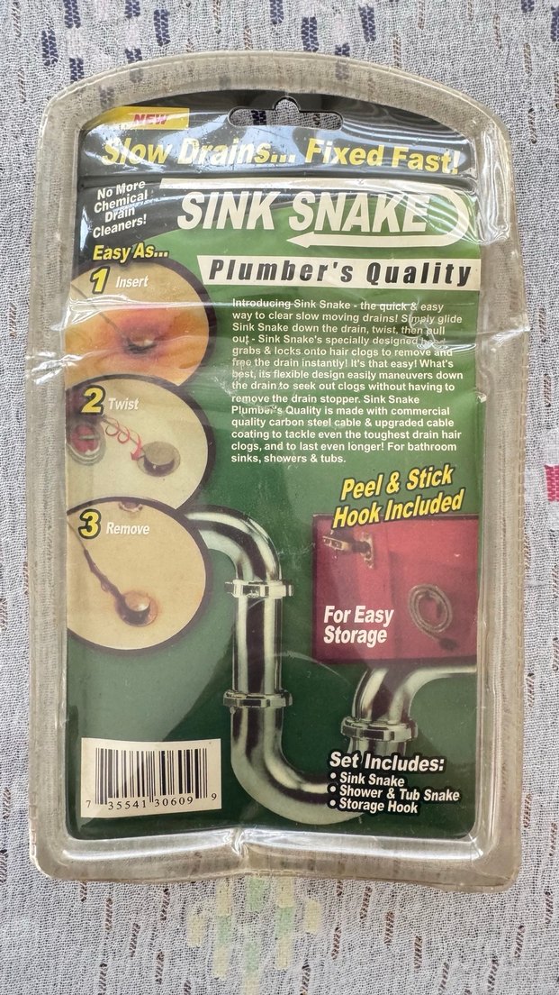 Tıkanıklık Açıcı Lavabo Yılanı Lavabo Açıcı - Görsel 2