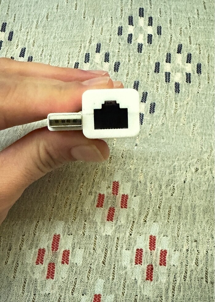 USB to Ethernet Dönüştürücü Adaptör Beyaz - Görsel 2