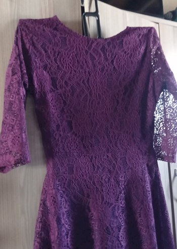 Trendyol & Milla Mor Dantelli Midi Elbise