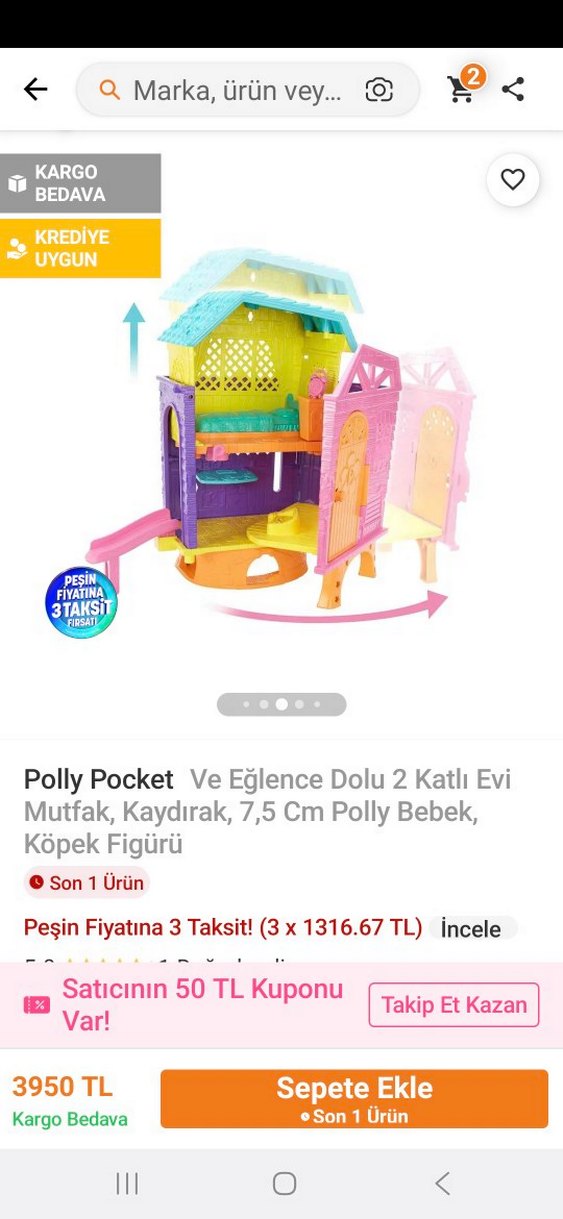 Mini Polly Pocket Oyun Evi Seti - Görsel 3