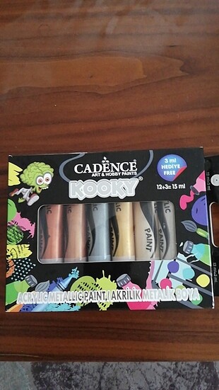 Cadence kooky 6 lı metalik boya 