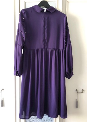 Diğer Uzun Kollu Mor Gotik tunik