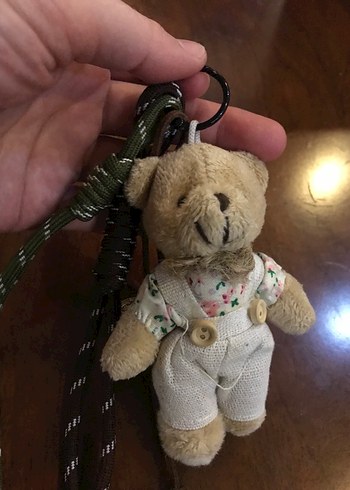 Beden Küçük Kahverengi Peluş Ayıcık Anahtarlık