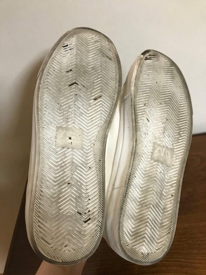 Beyaz Parlak Erkek spor ayakkabı - Görsel 4