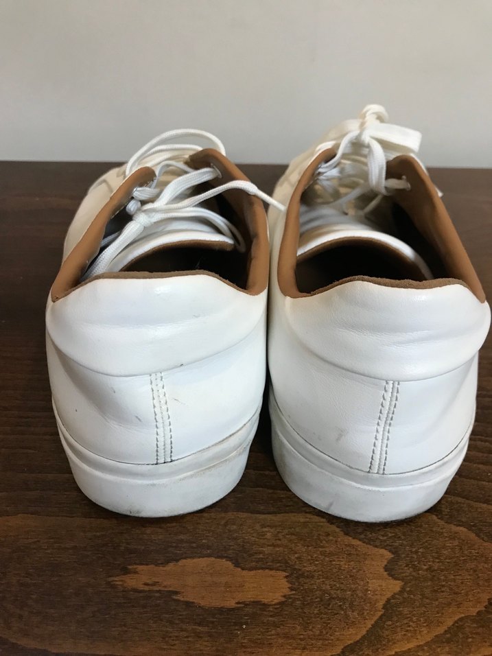 Beyaz Parlak Erkek spor ayakkabı - Görsel 3