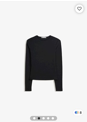 Siyah Uzun Kollu Kadın Tişört - Görsel 4