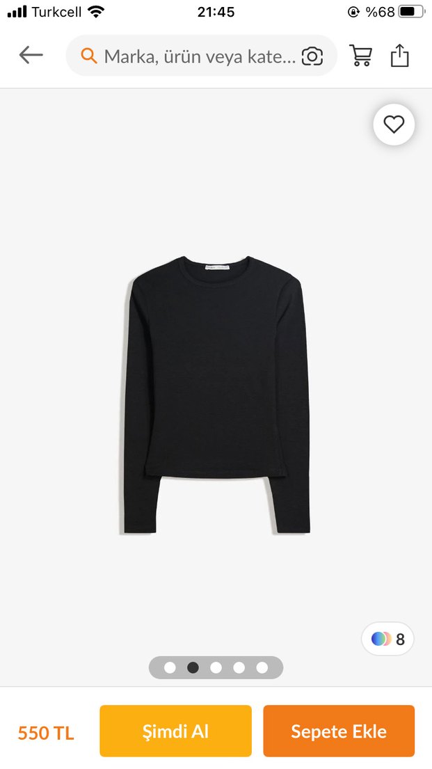 Siyah Uzun Kollu Kadın Tişört - Görsel 4