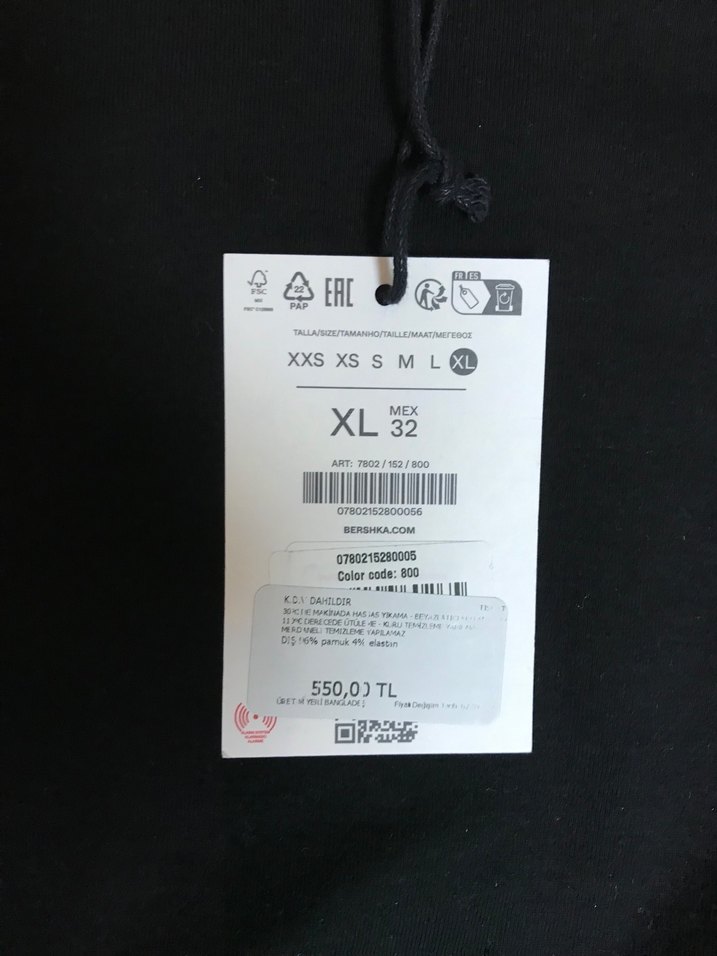 Siyah Uzun Kollu Kadın Tişört - Görsel 3