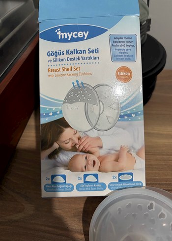 Mycey Gri Silikon Göğüs Kalkan Seti - Görsel 3