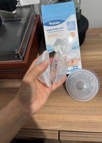 Mycey Gri Silikon Göğüs Kalkan Seti - Görsel 4