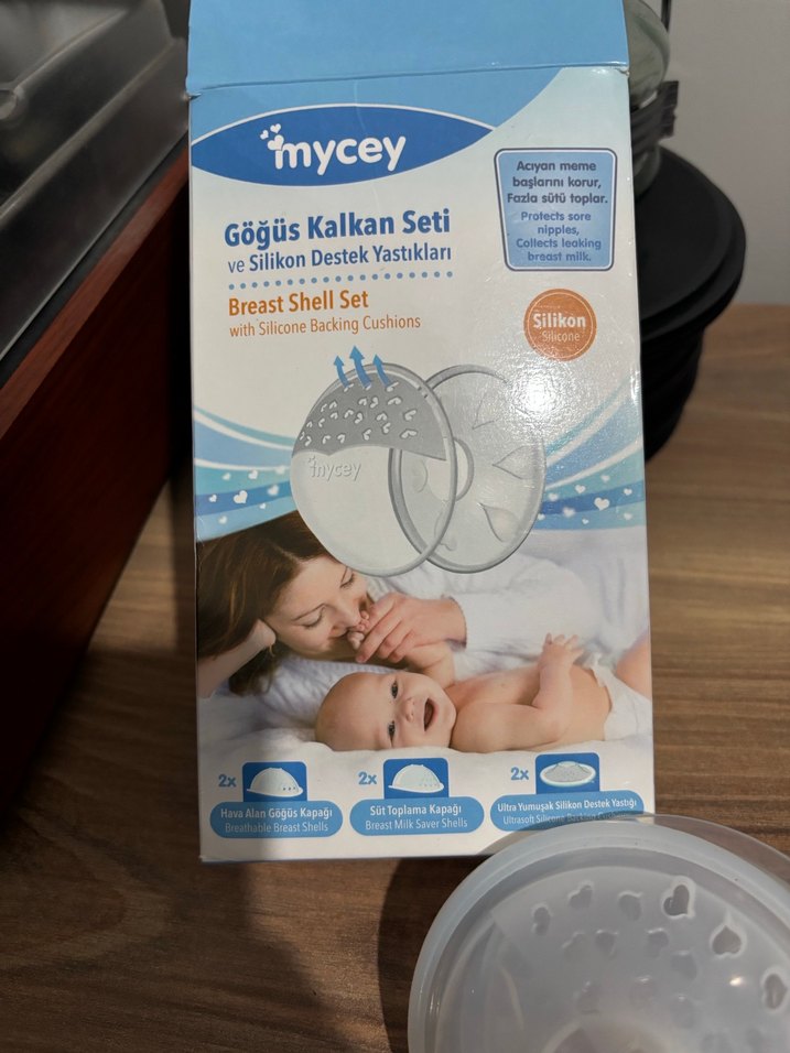 Mycey Gri Silikon Göğüs Kalkan Seti - Görsel 3