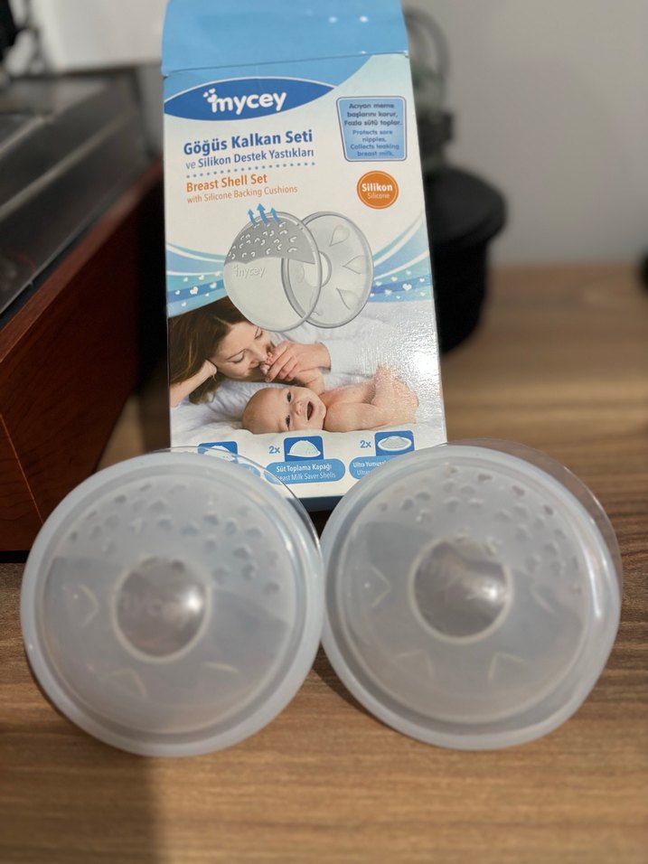 Mycey Gri Silikon Göğüs Kalkan Seti - Görsel 2