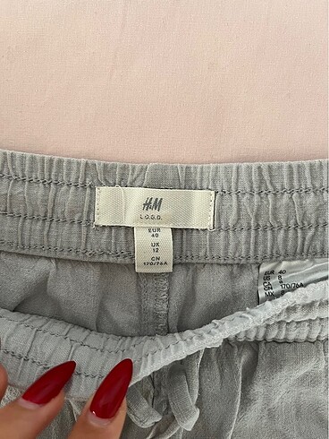 H&M H&m gri kumaş şort