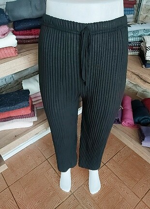 Kaşkorse yüksel bel etekli bol pantolon