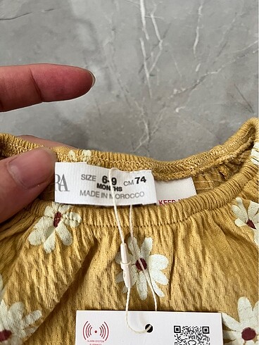 6 Ay Beden kırmızı Renk ZARA Alt-Üst Takım