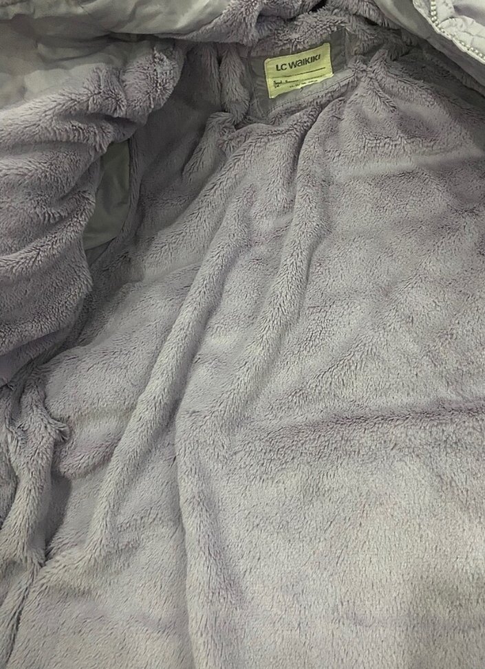 lila çocuk montu - Görsel 3