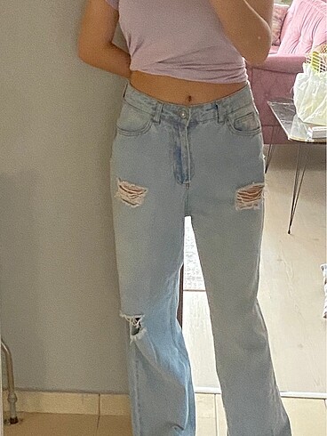 mavi kot pantolon - Görsel 5