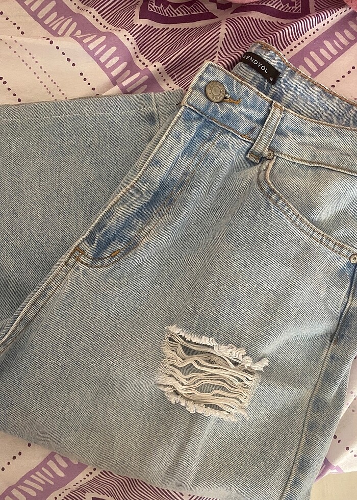 mavi kot pantolon - Görsel 2