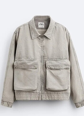 Zara erkek bej bomber ceket