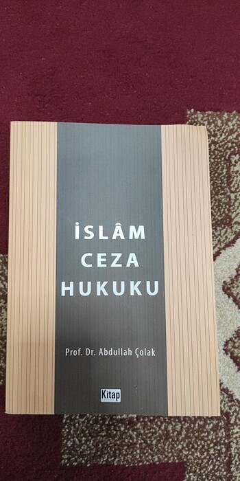 İslam ceza hukuku prof. Dr. Abdullah Çolak kitapdünyası yayınlar