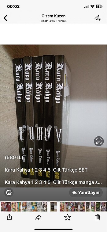 Kara kahya manga set