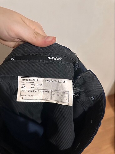 46 Beden Erkek pantolon