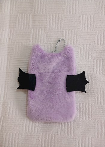 Mor Peluş Kedi Figürlü Kedi Aksesuarı - Görsel 2